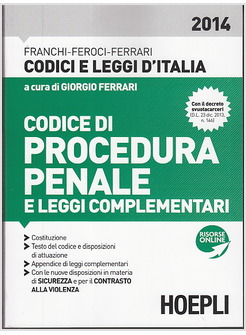 Codice procedura penale simone 2014