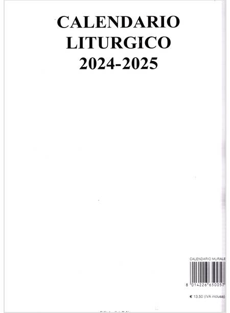 Calendario Liturgico Murale 2023 - 2024 - Autori Vari - Sat