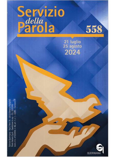 SERVIZIO DELLA PAROLA 558 21 LUGLIO/25 AGOSTO 2024