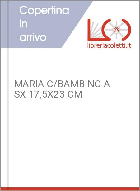 MARIA C/BAMBINO A SX 17,5X23 CM