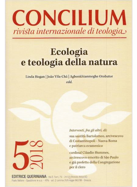 CONCILIUM 5/2018 ECOLOGIA E TEOLOGIA DELLA NATURA