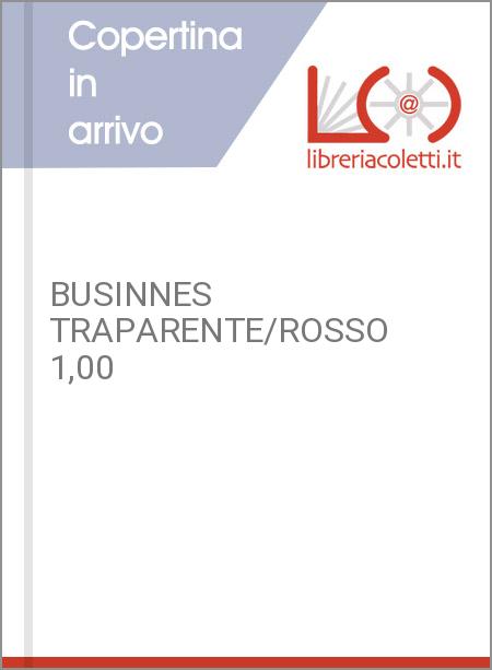 BUSINNES TRAPARENTE/ROSSO 1,00