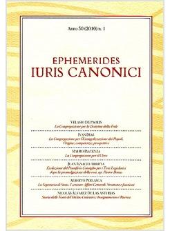 EPHEMERIDES IURIS CANONICI