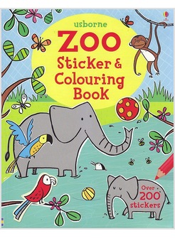 ZOO STICKER AND COLOURING BBOK