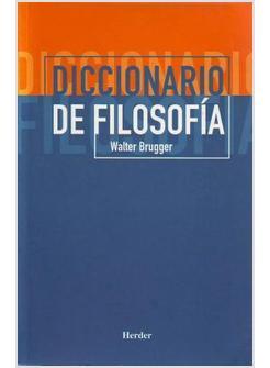 DICCIONARIO DE FILOSOFIA. PRIMERA EDICION