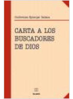 CARTA A LOS BUSCADORES DE DIOS