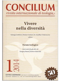 CONCILIUM N 1-2014 VIVERE NELLA DIVERSITA'