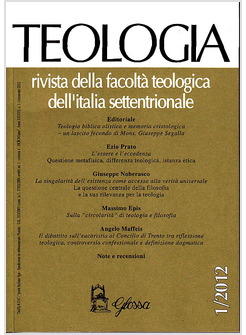 TEOLOGIA RIVISTA 1/2012