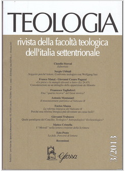 TEOLOGIA RIVISTA 3/2013