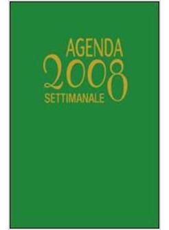 AGENDINA SETTIMANALE 2008 