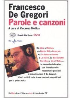 FRANCESCO DE GREGORI LIBRO + DVD