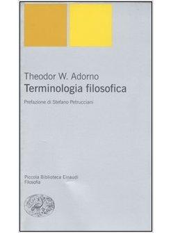 TERMINOLOGIA FILOSOFICA (N.E.)