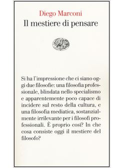 IL MESTIERE DI PENSARE