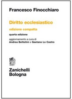 DIRITTO ECCLESIASTICO. EDIZ. COMPATTA 4 ED.