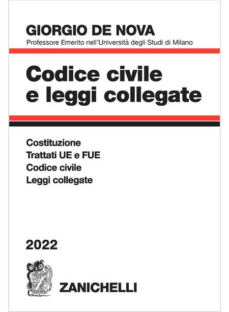 CODICE CIVILE E LEGGI COLLEGATE 2022