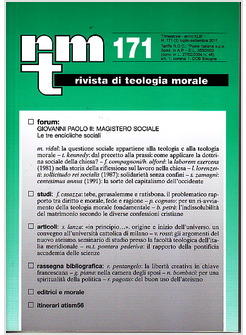 RIVISTA DI TEOLOGIA MORALE 171 LUGLIO-SETTEMBRE 2011