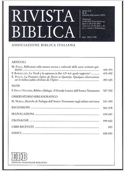 RIVISTA BIBLICA (2012). VOL. 4