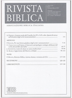 RIVISTA BIBLICA (2013). VOL. 1