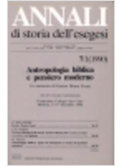 ANNALI DI STORIA DELL'ESEGESI (7/1)