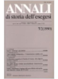 ANNALI DI STORIA DELL'ESEGESI (7/2)