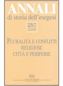 ANNALI DI STORIA DELL'ESEGESI VOL 23/2 2006