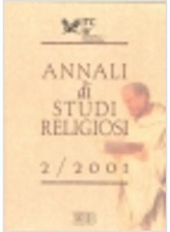 ANNALI DI STUDI RELIGIOSI (2001)