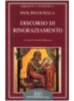 DISCORSO DI RINGRAZIAMENTO EUCHARISTICOS