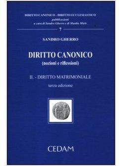 DIRITTO CANONICO (NOZIONI E RIFLESSIONI)