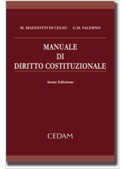 MANUALE DI  DIRITTO COSTITUZIONALE