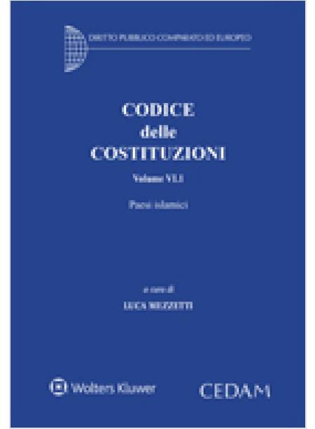 CODICE DELLE COSTITUZIONI. VOL. 6/1: PAESE ISLAMICI