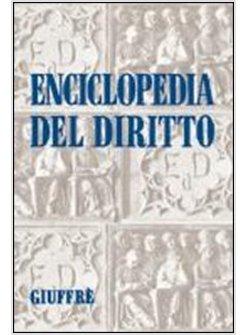 ENCICLOPEDIA DEL DIRITTO AGGIORNAMENTO