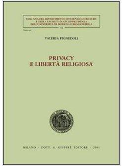 PRIVACY E LIBERTA' RELIGIOSA