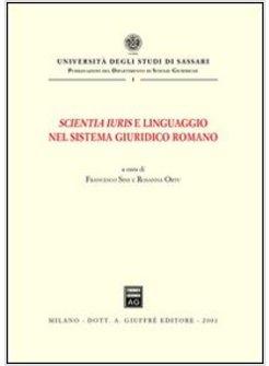 SCIENTIA IURIS E LINGUAGGIO NEL SISTEMA GIURIDICO ROMANO. ATTI DEL CONVEGNO DI