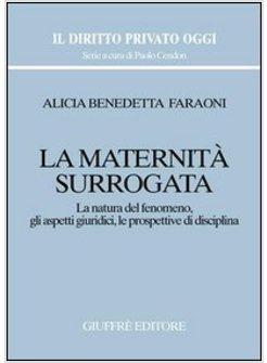 MATERNITA' SURROGATA LA NATURA DEL FENOMENO GLI ASPETTI GIURIDICI LE (LA)