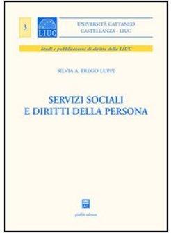 SERVIZI SOCIALI E DIRITTI DELLA PERSONA