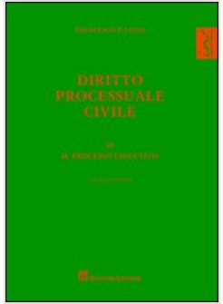 DIRITTO PROCESSUALE CIVILE VOL. III