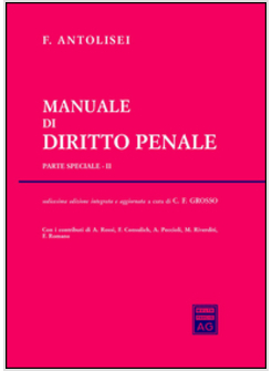 MANUALE DI DIRITTO PENALE. PARTE SPECIALE