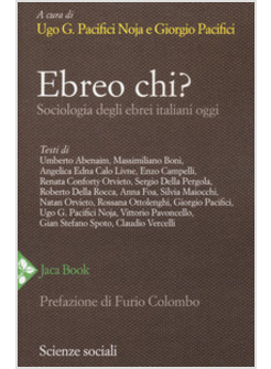 EBREO CHI? SOCIOLOGIA DEGLI EBREI ITALIANI OGGI