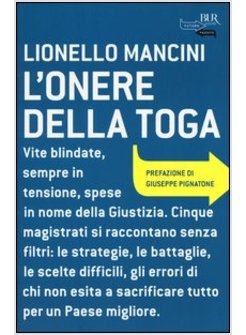 L'ONERE DELLA TOGA 