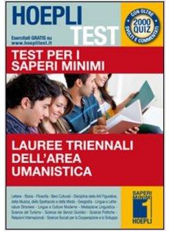 SAPERI MINIMI PER L'AREA UMANISTICA  2000 QUIZ