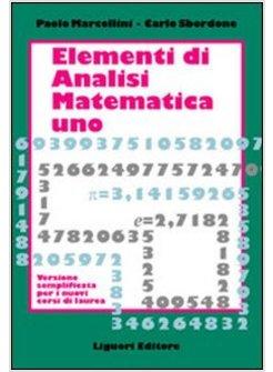 ELEMENTI DI ANALISI MATEMATICA UNO