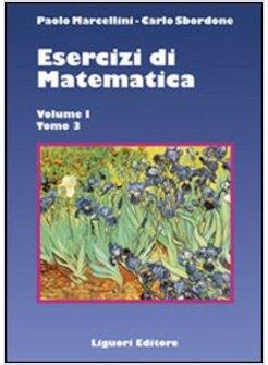 ESERCIZI DI MATEMATICA VOL 1/3