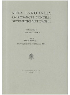 ACTA SYNODALIA S CONCILII OECUMENICI VATICANI II