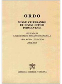 ORDO MISSAE CELEBRANDAE 2004-2005 FC