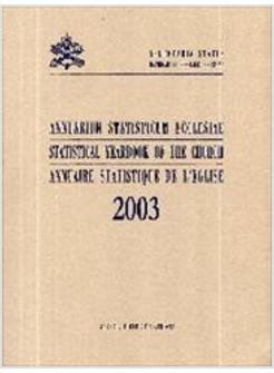 ANNUARIUM STATISTICUM 2003