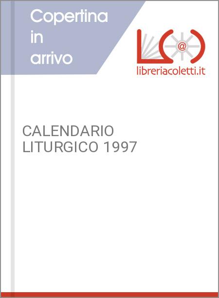 CALENDARIO LITURGICO 1997