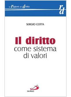 DIRITTO COME SISTEMA DI VALORI