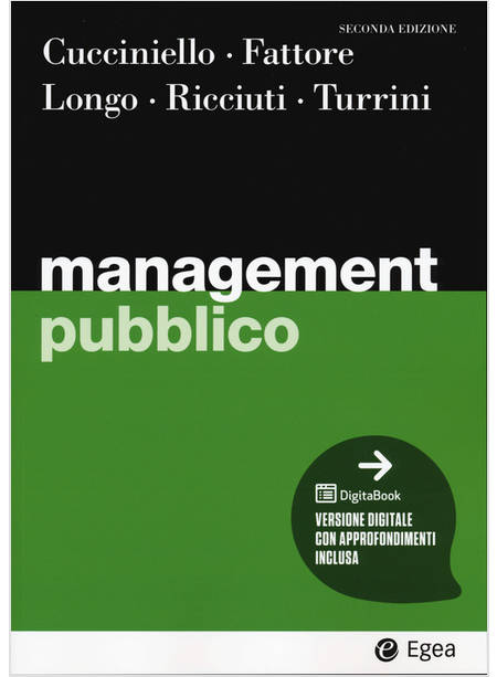 MANAGEMENT PUBBLICO. CON DIGITABOOK