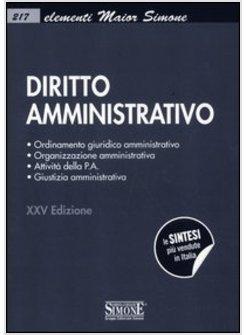 DIRITTO AMMINISTTRATIVO. ELEMENTI MAIOR