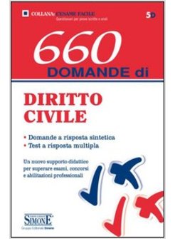 660 DOMANDE DI DIRITTO CIVILE  2013